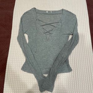 Brandy Melville Gray Shirt Size XS